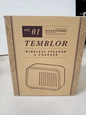 Tremblor Wireless Speaker and Charger with Logo Origaudio