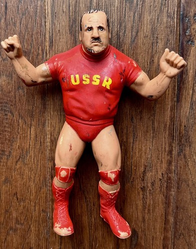 WWF LJN Nikolai Volkoff USSR 1984 8 Superstars Act...