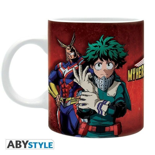 ABYSTYLE My Hero Academia Tasse – 320 Ml, Mit Deku & Klassenmotiv, Mikrowellen- Und Spülmaschinengeeignet
