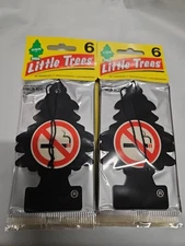 NO SMOKING  Black Ice  little trees  FREE SHIPPING  24 Pack