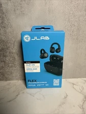 JLABS Flex True Wireless Bluetooth Open-Ear Earbuds Black - NEW SEALED