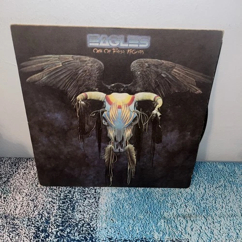 The Eagles One of These Nights - 1975 vinyl - 7E-1039 Embossed Cover VG +/VG+