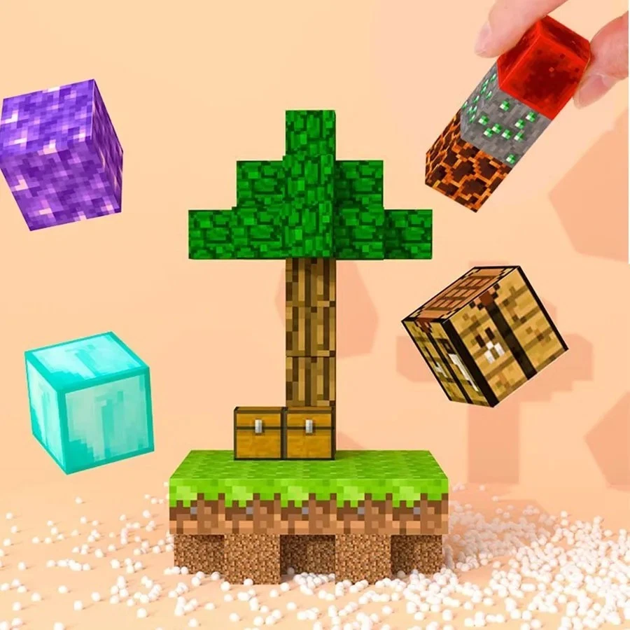 Magnetic Building Blocks Set DIY Puzzle Toy Kids Game Play Puzzle Model Fun Gift - Image 4 of 4