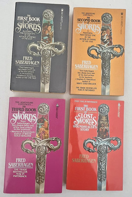 Fred Saberhagen Lot of 4 Book of Swords SIGNED First Second Third & 1st Lost PB