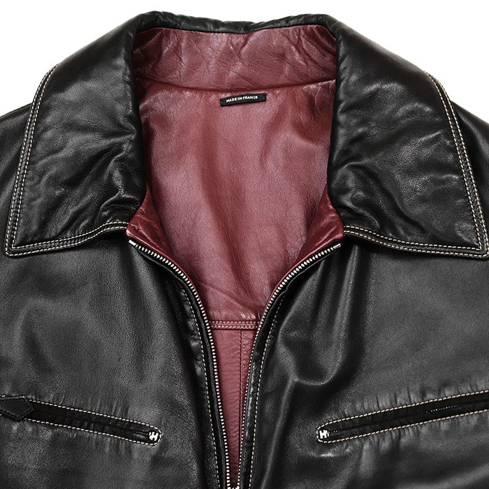 ジャケット・アウター [colors] Hermes Jacket [VINTAGE] Hermes Vintage Wadded Jacket Silk Moire Burnt Pumpkin 36 | Mightychic