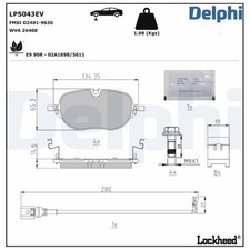 Satz Bremsbeläge Bremsklötze vorne für VW ID.3 E11 | 24111014