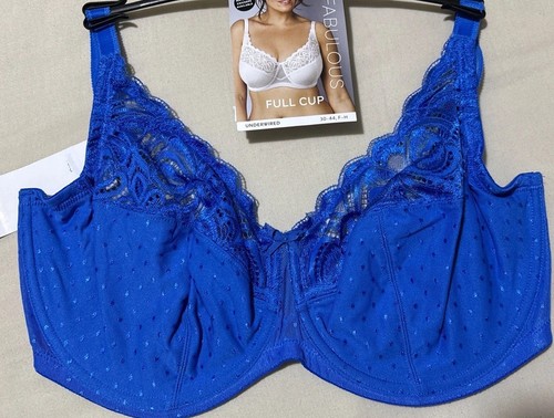 M&S FABELHAFTER AMELIA LACE COLLECTION BÜGEL VOLLSCHALEN BH IN BLAU Gr. 40F - Bild 6 von 10