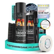 Dr. Wack A1 Cabrio Verdeck Pflege Set Reiniger + Imprägnierer + Zubehör 6-teilig