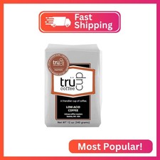 tr&uuml;cup Low Acid Coffee, Espresso Blend, Coarse Grind for French press, 12 Oz, Na