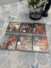 WWE '12 & '13 + WWE 2K14 2K15 2K16 2K17 PS3 6 Game Wrestling Bundle Lot CIB