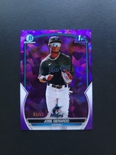 2023 Bowman Chrome Sapphire 1st Purple Refractor /25 Jose Gerardo #BCP-195