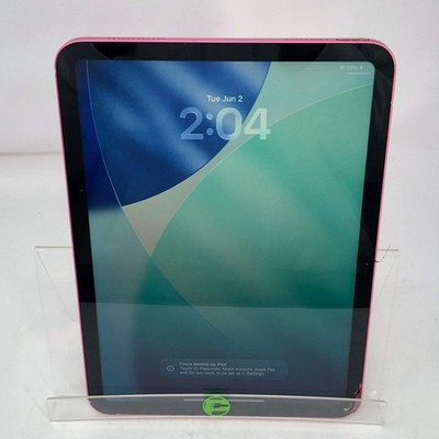 Broken WiFi Only Apple iPad 11'' (A16) 128GB Pink 26.4.1 MD4E4LL/A /Cracked Scree