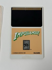 Impossamole + Sleeve - Authentic Turbografx 16 Game HuCard ONLY - Tested