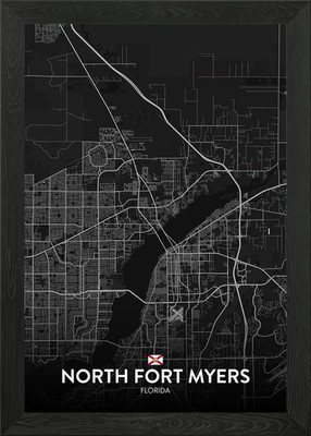 North Fort Myers FL Gerahmtes Wandbild Poster Leinwanddruck Bild