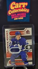 2022-23 SP game used RED Authentic Rookies Jersey Pontus Holmberg Leafs