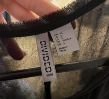 Oberteil schwarz-transparent