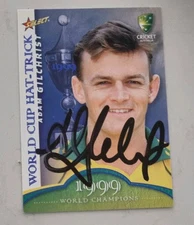 RARE ADAM GILCHRIST SELECT  SIGNED CARD CRICKET AUSTRALIA 