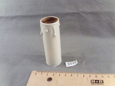 Fausse bougie fourreau  26,5 x 86 mm blanc en carton (réf DJ46)