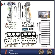 Fits 2002-2003 Ford Explorer 4.0 Head Gasket Bolts Set Timing Chain Kit w/ Gears