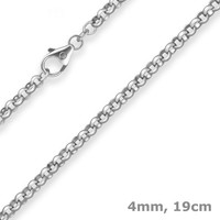 4Mm Armband Erbskette Silberarmband Armschmuck Aus 925 Silber 19Cm