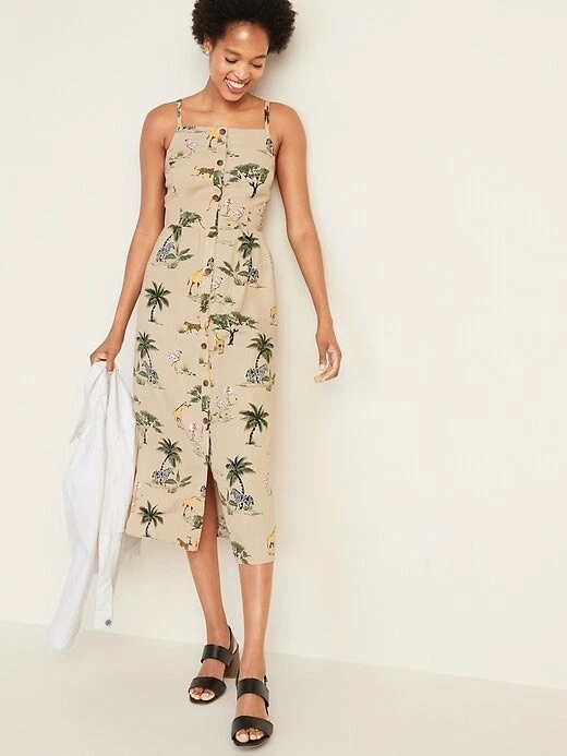 Old Navy Linen Sleeveless Shift Dresses for Women for sale