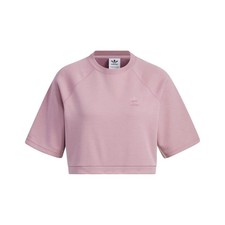 adidas Originals short sports T-shirt for women, purple-pink