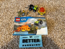 LEGO City Volcano Crawler 60122  w/ instruc & minifigs