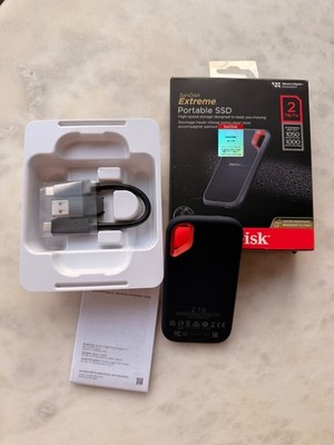 2TB SanDisk Extreme PRO 2TB USB-C Portable External SSD USED WORKS PERFECTLY!