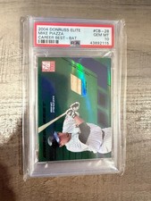 2004 MIKE PIAZZA DONRUSS ELITE CAREER BEST BAT  36/200 PSA 10 POP 1