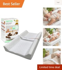 Contoured Changing Pad   Includes Waterproof Changing Liner and Safety Fasten...