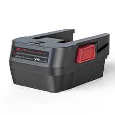 Battery Adapter with Milwaukee M18 18V Battery, Converts M-18 to V-18 for 18V...