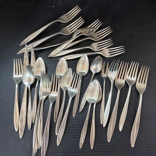 26 Pcs Spoons  Sterling Silver Flatware Set Scrap Ok Keep 1154g  Gorham