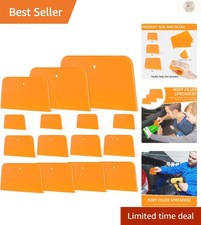 Professional 6 Pcs Plastic Filler Spreaders In Multiple Sizes For Auto Bodywork