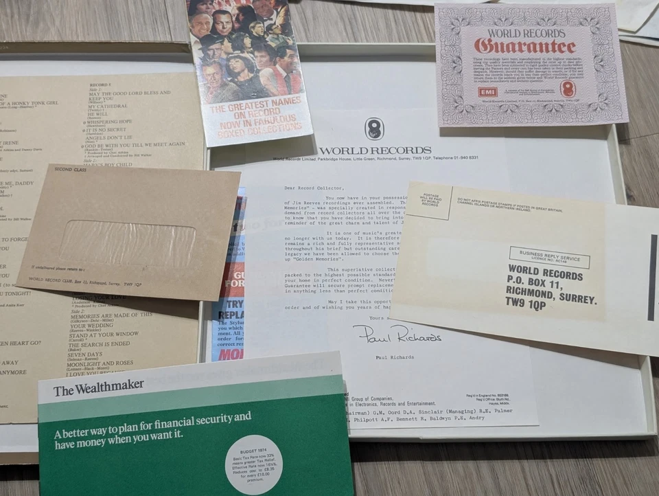 Jim Reeves Golden Memories - 6 LP Box Set & Booklet - Easy Country & Western - Image 4 of 4