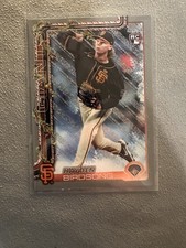 Hayden Birdsong 2025 Topps Holiday #H85 Giants Silver Glitter Holiday Rookie