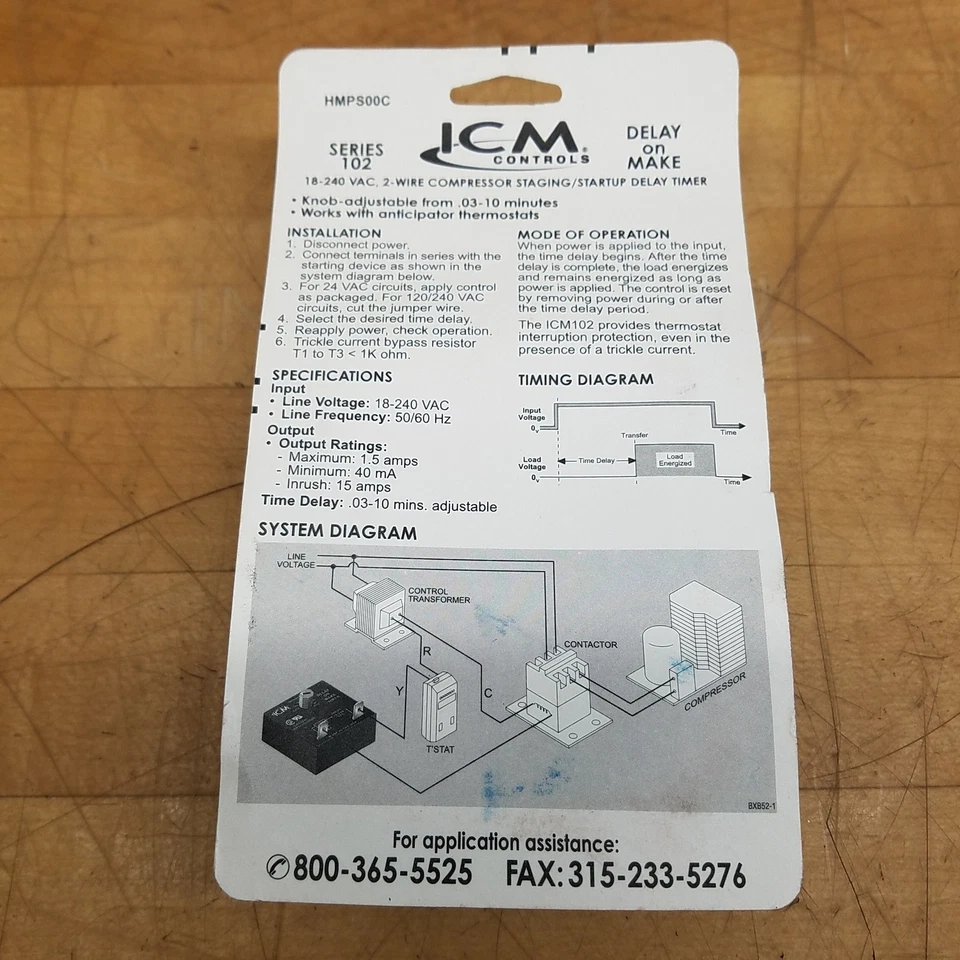 ICM Controles ICM102B Temporizador de Retardo en Hacer, 0,03-10 Minutos Ajustable - NUEVO Foto 4 de 4