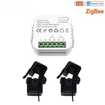Smart Life ZigBee Energy Monitor, 1, 2 Channel Bidirectional with Current Sensor