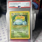 Pokémon Venusaur Holo Rare Base Set #15/102 1999 PSA Graded English TCG