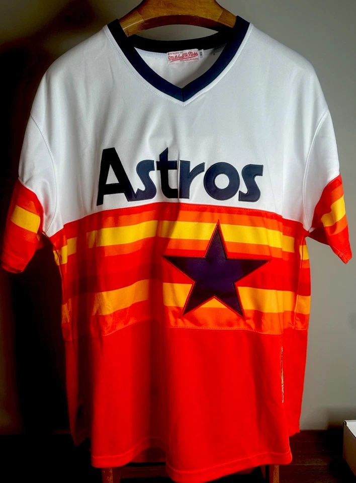 Nolan Ryan Signed Astros Mitchell & Ness Authentic Jersey (PSA) - Image 4 of 4