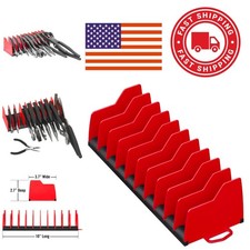 Plier Organizer Red Tool Holder for Easy Identification and Access