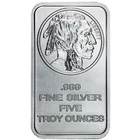 SilverTowne Mint 5-oz Silver Bar Buffalo Nickel Design