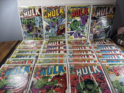 Marvel Comics The Incredible Hulk 1978 Comic Book Lot Of 28 Vintage 70s