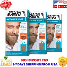 Just For Men Mustache and Beard Coloring for Gray Hair, M-10/15 Blond, 3 Pack