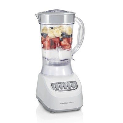 Smoothie Blender, 48 oz. Jar, Stainless Steel Blade, High Speed, White