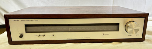 LUXMAN T-400 STEREO FM/AM TUNER  Hi-Fi AUDIOPHILE ROSEWOOD - TESTED