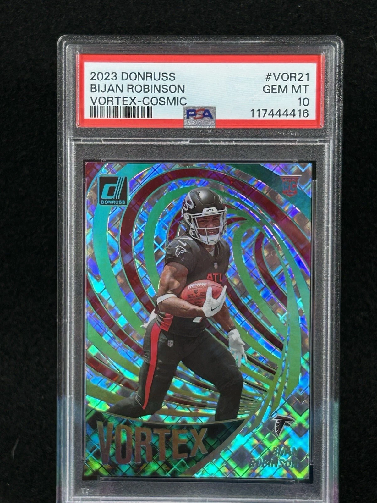 Bijan Robinson Panini Donruss Vortex #VOR21 Cosmic