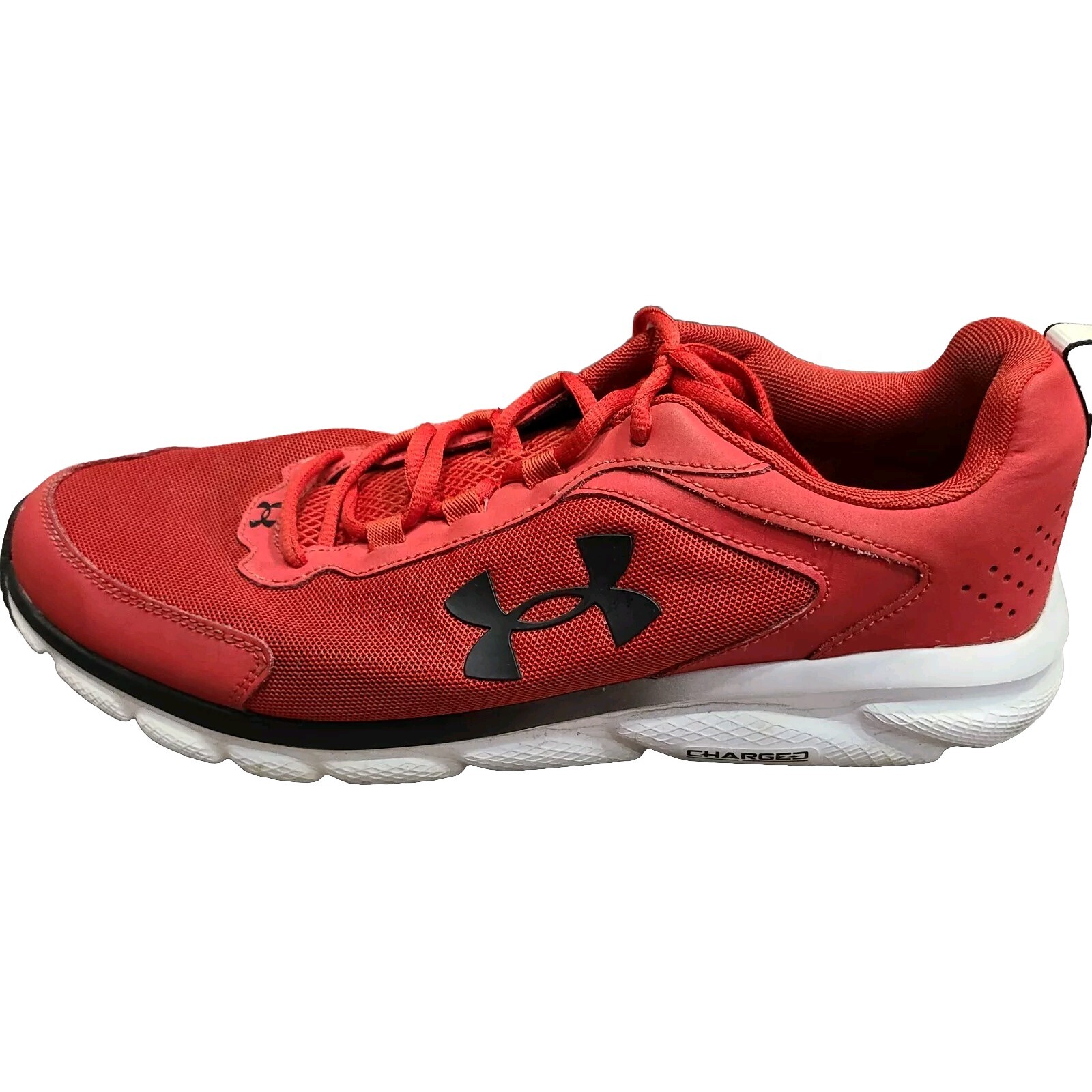 Under Armour Charged Assert 9 Red Running Shoe Me… - image 5
