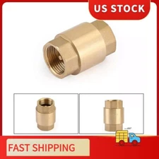 DN20 200PSI Check Valve 3/4" NPT In-Line  Brass Spring Loaded Inline 1PC