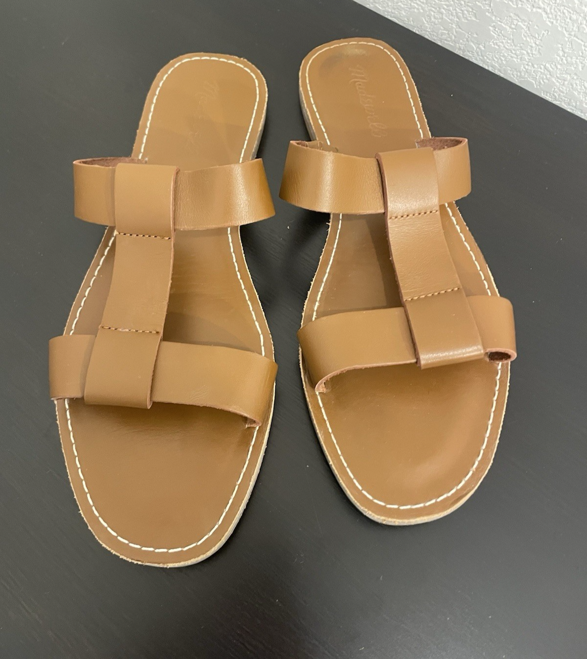 APL Sandali da donna Madewell 8 5 The Boardwalk cinturino a T sandali con cinturino scarpe basse marroni