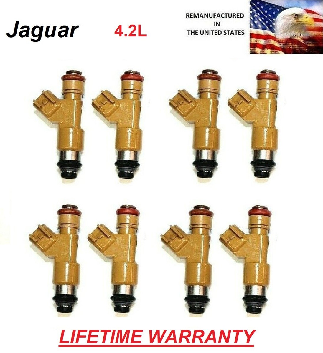 GENUINE Denso 2006-2010 Jaguar XF,XJ8,XK 4.2L Set Of 8 Fuel